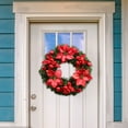 thumbnail image 1 of WKSCLPAI Porch Decor,Wall Decorations,Mantle Decor,Front Door Wreath,15-Inch Christmas Wreath with Glitter Branches,Perfect for Indoor/Outdoor Holiday Decoration, 1 of 1