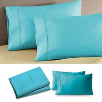 WKSCLPAI Queen Pillow Cases Set of 2, Microfiber Soft Pillowcases with Envelope Closure, Wrinkle Resistant Pillow Covers, Machine Washable and Fade-proof, Blue