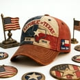 thumbnail image 1 of WKSCLPAI Republic of Texas Commemorative Hat, Vintage Baseball Cap Lone Star Design 1836-1845 Adjustable Dad Hat for Men Women, 1 of 7