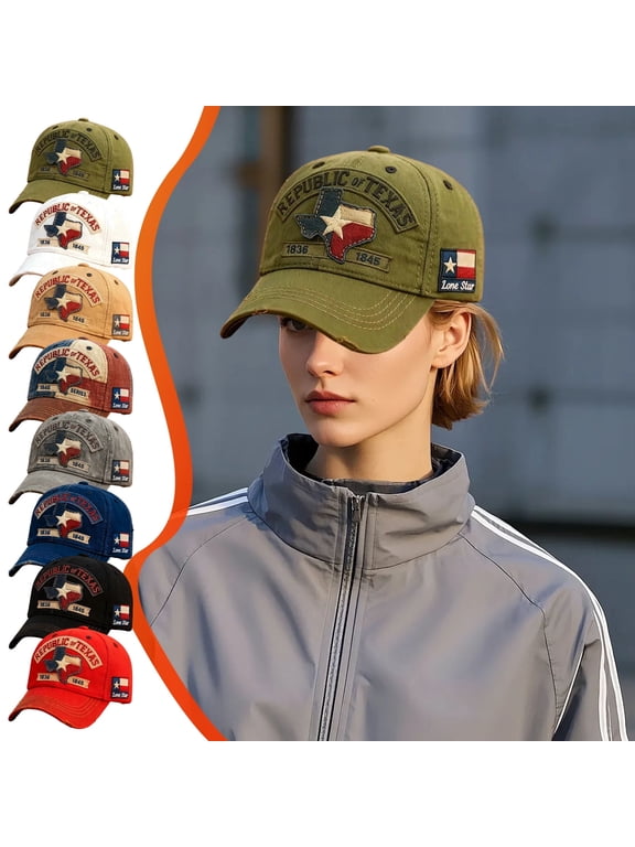 Republic of Texas Vintage Baseball Cap 1836-1845 Lone Star State Commemorating Hat Heritage Pride Unisex Adjustable Baseball Hats