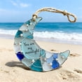 thumbnail image 1 of WKSCLPAI Sea Glass Suncatcher - Ocean Crashing Wave Beach Ornament, Sea Glass Friendship Pendant, Windows Wall Decor Decorative Hanging Ornaments Home Accents, You Are My Moonlight, 1 of 6
