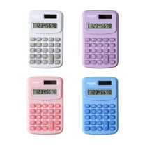 WKSCLPAI Slim Mini Calculator, Portable Pocket Calculator with 8-digit Screen Display, Small Basic Desktop Calculators for Home Office Classroom,White