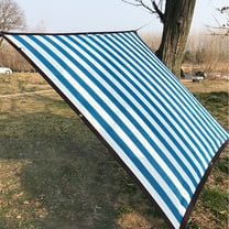 WKSCLPAI Sun Shade Sail,118x118 In Outdoor Sunshade,Fashion Blue and White Stripes Swimming Pool Sun Awning,95%UV Protection Rectangle Shade Sails for Patio Garden Camping Beach