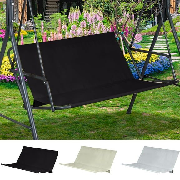 WKSCLPAI Swing Chair Seat Replacement Cover,Outdoor Waterproof Bench Seat Replacement Cushions,2 Seat/3 Seat 600D Thickened Oxford Seat Cover,UV protection,37.8x45.3 Inch,Gray