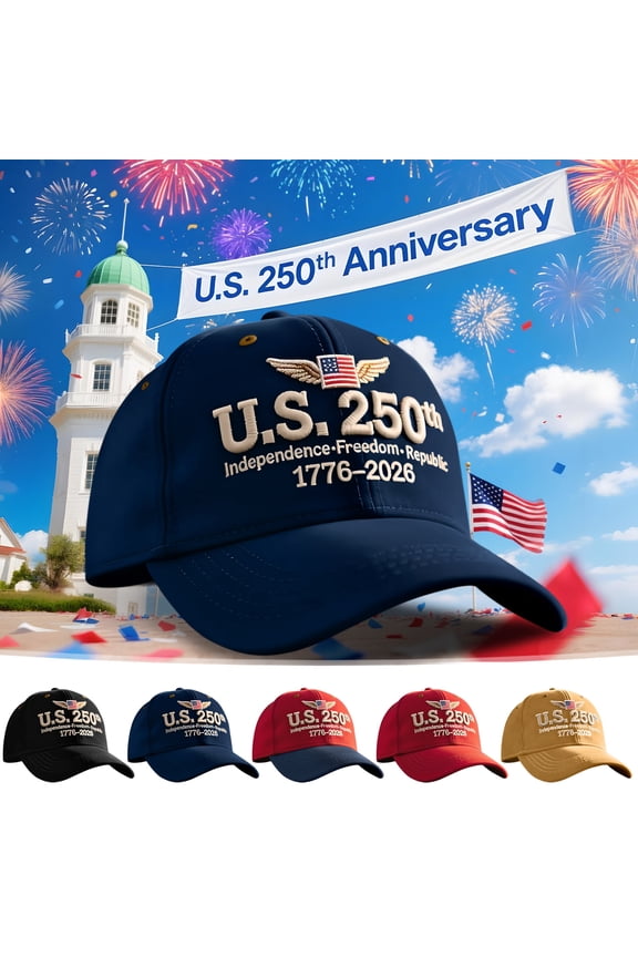US 250th Anniversary Cap, Usmc 250th Anniversary Hat, A Memorable Hats for Men, Comfortable Baseball Cap with Adjustable Back Strap, Patriotic Anniversary Gifts for Men, Navy