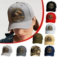 thumbnail image 1 of WKSCLPAI Veterans' Pride Hat, DD-214 Military Adjustable Baseball Cap, Eagle Printed Commemorative Veterans Day Baseball Cap(Khaki), 1 of 6