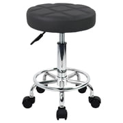 WKWKER PU Leather Backless Adjustable Height and Swivel Drafting Chair