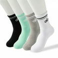 thumbnail image 1 of WKX Unisex Crew Socks Women Athletic Casual Wear Work 1Pair, Black, 1 of 9