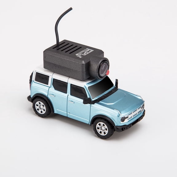 WL 1/64 Scale Mini RC Car, Remote Control Vehicle with WiFi Module Control, APP Auto-Pairing & Onboard Camera View, Micro Racer for Indoor Tracks, Desk Driving, Gift for Adults (Blue)