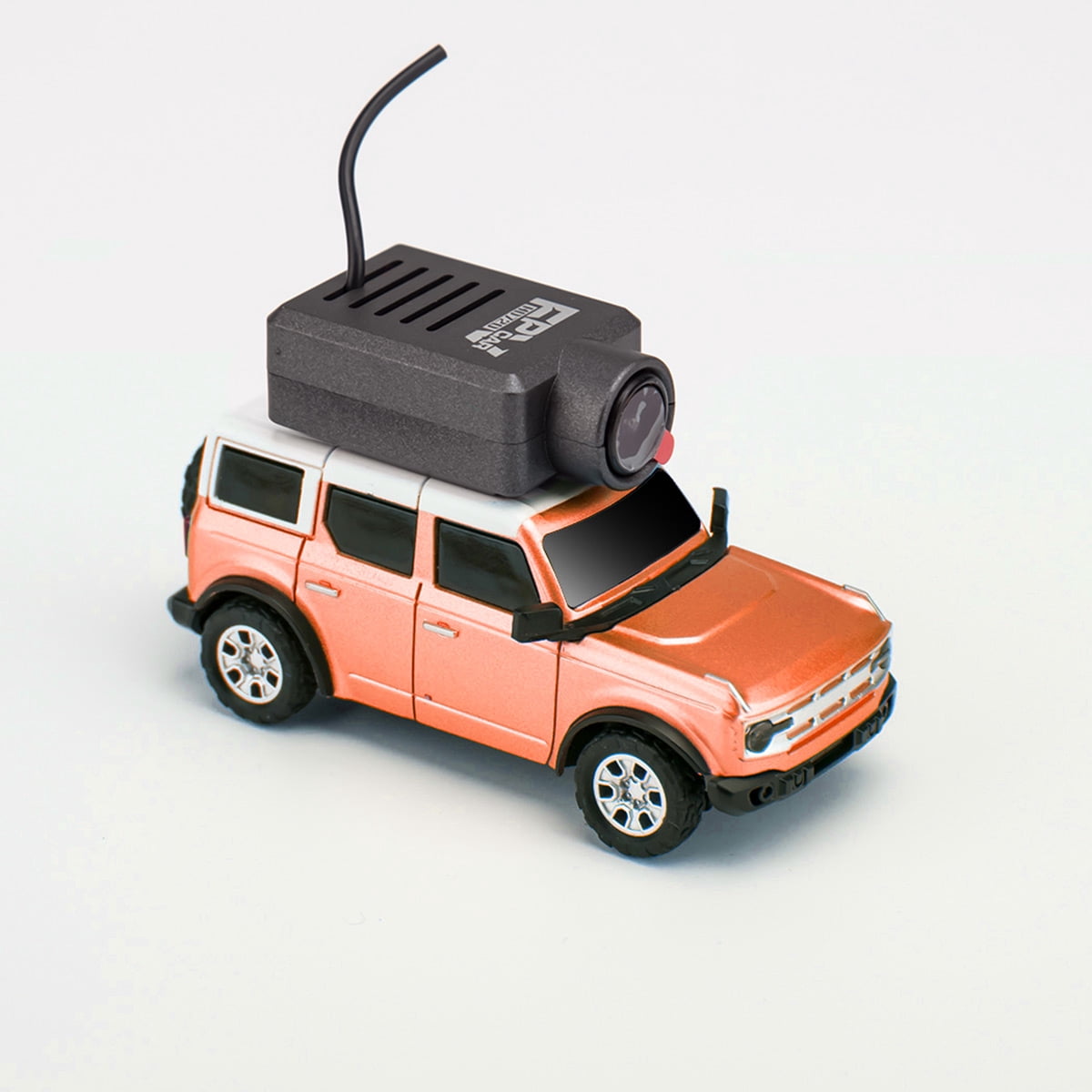 WL 1/64 Scale Mini RC Car, Remote Control Vehicle with WiFi Module Control, APP Auto-Pairing & Onboard Camera View, Micro Racer for Indoor Tracks, Desk Driving, Gift for Adults (Orange)