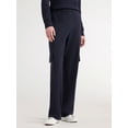 thumbnail image 1 of Free Assembly Women's and Women's Plus Wide Leg Knit Cargo Pants, 30” Inseam, Sizes XS-4X, 1 of 5