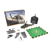 WL K170 UH 60L RC Helicopter 4CH Brushless Aircraft with 6 Axis Gyro, Altitude Hold, Signal Loss Auto Landing, 2.4G Remote Control Aircraft RTF for Adult Beginners, Military Green - 1 Battery