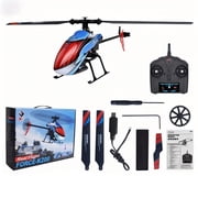 WL K200 4CH Single Flybarless Fixed-Height RC Helicopter Airplane, Optical Flow Positioning with Altitude Hold & One-Key Takeoff for Teens & Adults Beginners