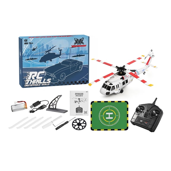 WL K270 UH-60L Black Hawk 2.4G 4CH RC Helicopter, Brushless 170-Class Scale Model with Barometric Altitude Hold, Optical Flow Positioning & 6-Axis Gyro, Ideal for Beginners & Hobbyists - RTF