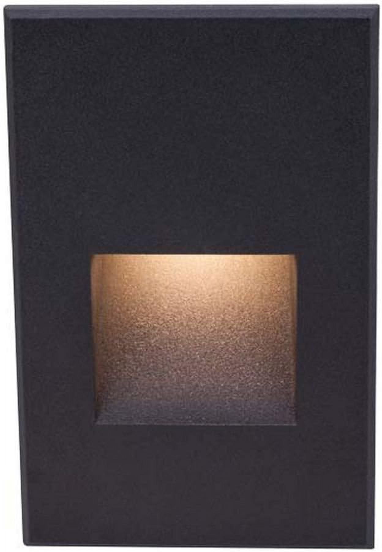 Sleek Black Aluminum LEDme Dimmable Step and Wall Light