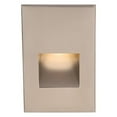 thumbnail image 1 of WL-LED200F-BL-BN-WAC Lighting-1 LED Light Mini Vertical Scoop Step Light-Brushed Nickel Finish-277 Voltage-Blue Color Temperature, 1 of 2