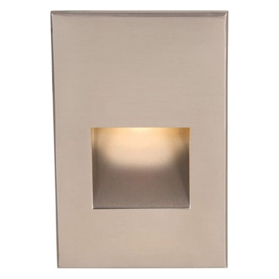 WL-LED200F-BL-BN-WAC Lighting-1 LED Light Mini Vertical Scoop Step Light-Brushed Nickel Finish-277 Voltage-Blue Color Temperature