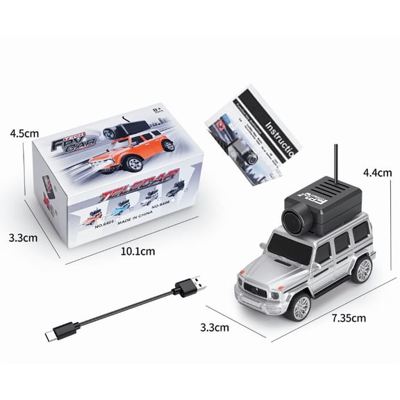 WL Mini RC Car with HD FPV Camera, 1/64 Remote Control Car FPV RC Drift Cars with LED Ambient Lights & Interactive Controls & 3-Speed Modes Gift for Adult