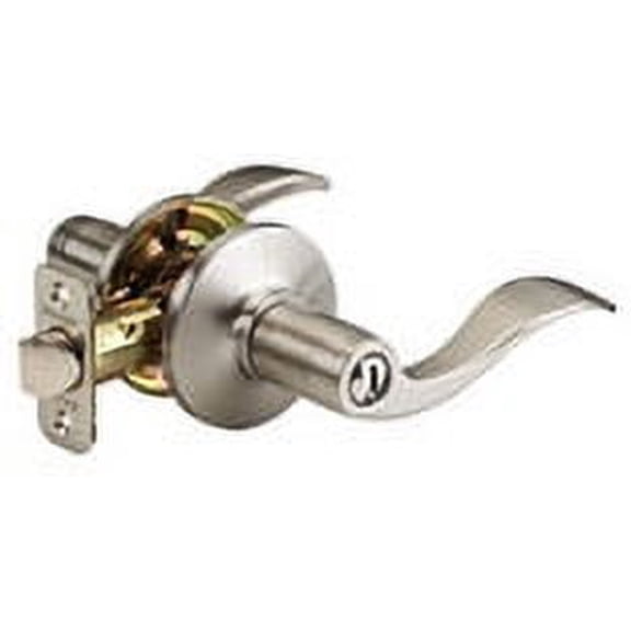 WL0315 Satin Nickel Wave Privacy Lock