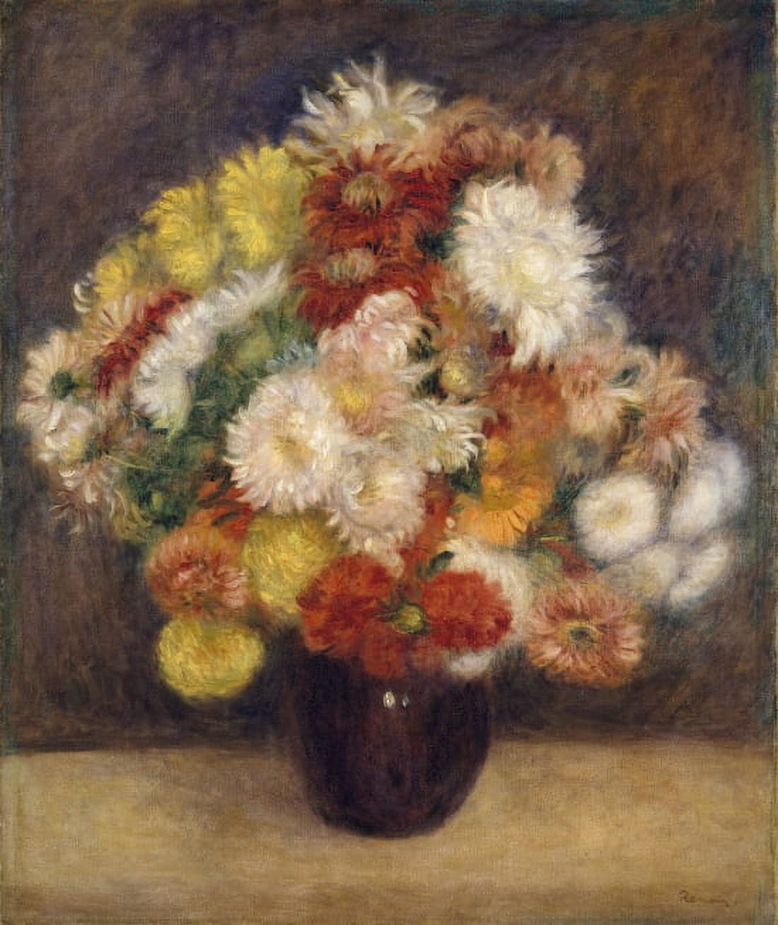 WLA Metmuseum Bouquet Of Chrysanthemums Canvas Art - Pierre Auguste Renoir (24 x 36)