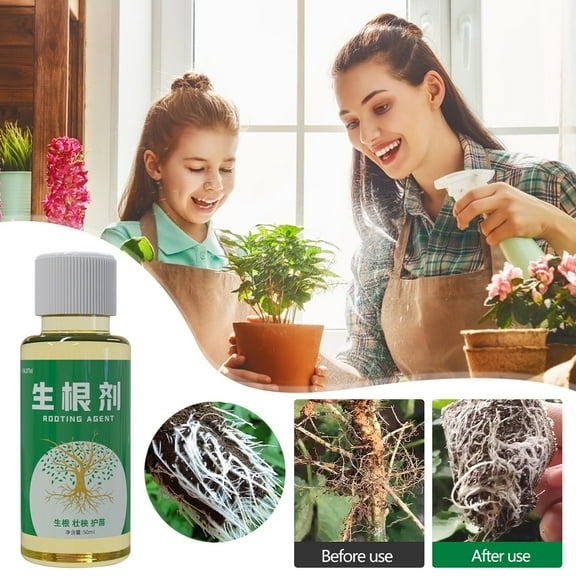 WLAGOOD 50ml 2Pcs Universal Plant Fast Rooting Liquid Nutrient Solution Boost Photosynthesis Improve Drought Resistance Suitable for Cuttings Succulents Flowers Fruit Trees Transplant Growth Care