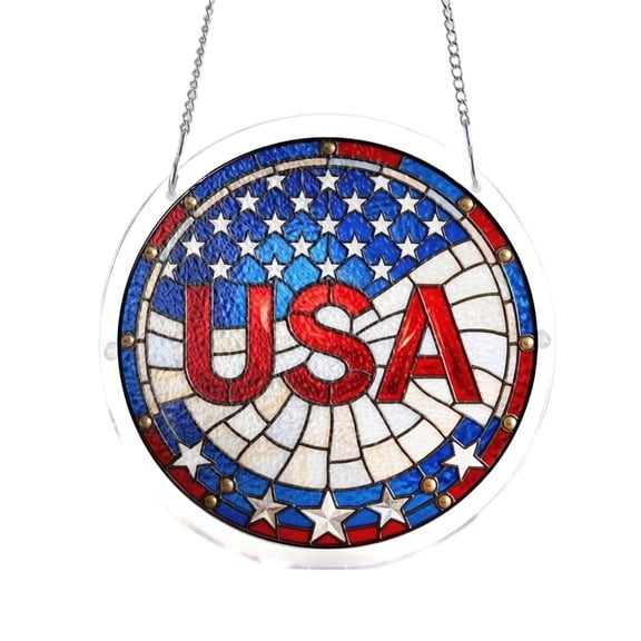 WLAGOOD Acrylic Puzzle Pendant Suncatcher Window Hanging Plate Fade Resistant UV Block Modern Ornament Easy Installation for Home Office Commercial Indoor Window Decoration