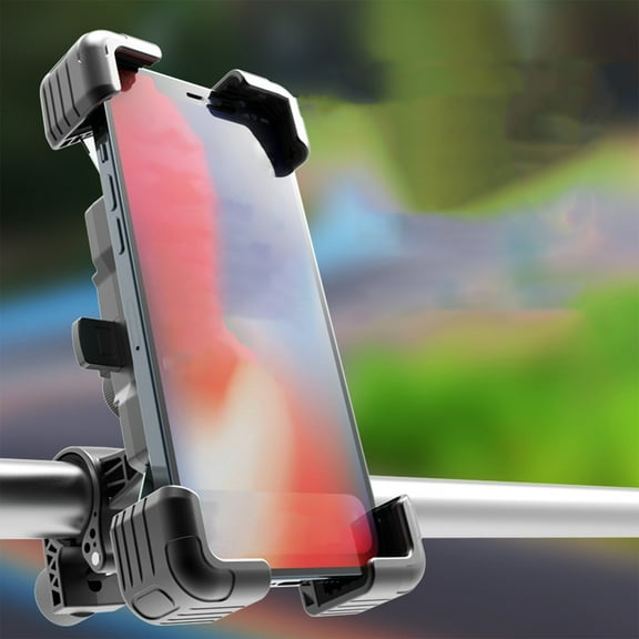 WLAGOOD Bike Mount，Motorcycle Mobile Phone Shockproof Electric Bicycle Riding Navigation Machine Frame Metal Rotatable Mobile Phone