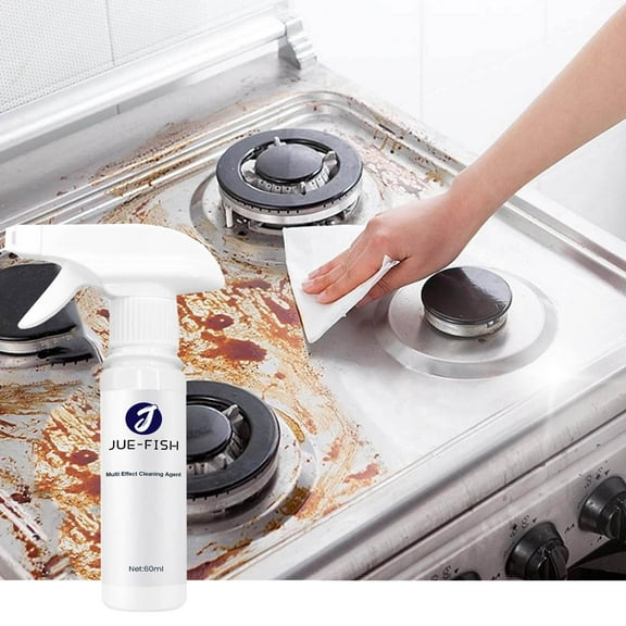 WLAGOOD Heavy Duty Gas Range & Stove Top Cleaner and DegreaserMulti-purpose Cleaner For Kitchen & Bathroom,Whole House Multifunctional Cleaning Agent 60ml