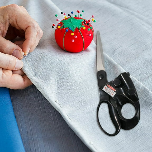 WLAGOOD Household Laser Scissors Gadget Sewing Laser Scissors Sewing Laser Guided Scissors Electric Scissors for Cutting Fabric Fabric Scissors for Cut Straight Fast Fabrics Paper Crafts Sewing Gift