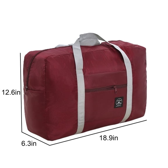 WLAGOOD Lightweight Tear Resistant Foldable Sports Gym Bag,Collapsible Compact Design with Fixed Strap,Multipurpose Carry Tote for Daily Outdoor Emergency Storage -18.9x6.3x12.6in