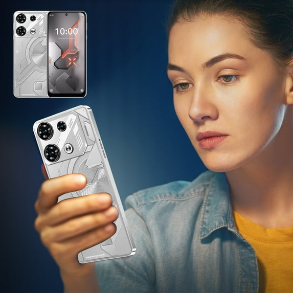 WLAGOOD On Sale Clearance!Smart Phone 4G 6.5 Inch Screen Mobile Phone Sim Facial Unlock Game Music Phone Android System Smartphones