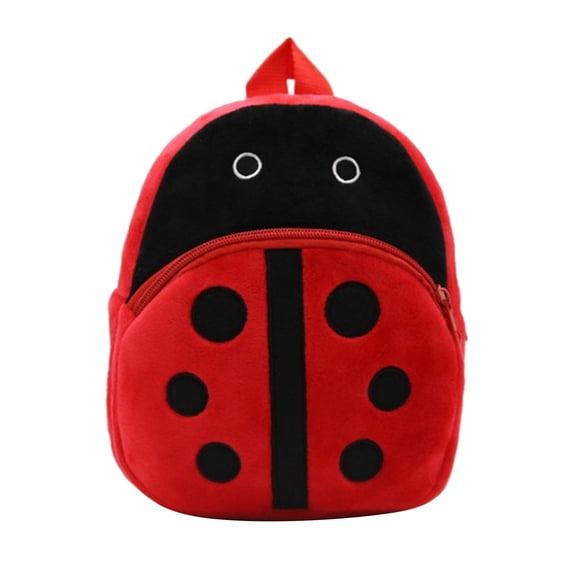 WLAGOOD Plush Backpack with Soft Foam,Lightweight Cartoon Print Storage Bag for Travel and Daily Use