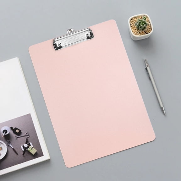WLAGOOD Thickened A4 Clipboard With Hanging Hook Design Eco-friendly Sturdy Writing Board Portable Document Folder Clip for Office Campus Home Daily File Organizing Use