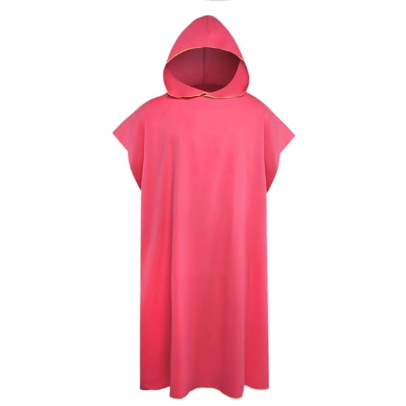 WLAGOOD Unisex Hooded Beach Changing Towel Robe 43.3in Microfiber Quick Dry Absorbent Sand-Proof Lightweight Bathrobe with Armpit Button for Surfers Swimmers Divers Outdoor Sports