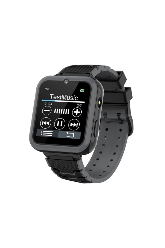 Youngsters Game Smart Watch 1.8in HD Screen Two-Way Call Voice Chat Parental Control Emergency Call Flashlight Music Player Habit Reminder Waterproof 400mAh Smart Watch