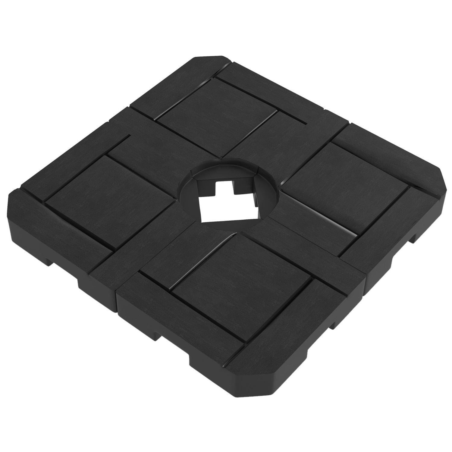 WLAIWLA Black Outsunny Fillable Cantilever Patio Umbrella Base Weight