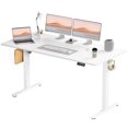 WLAIWLA Ergonomic Electric White Standing Desk Adjustable Height for