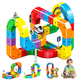 thumbnail image 1 of WLBES Electric Train Set, 3D Magic Flexible Plastic Race Track Kit with Anti-Gravity, STEM Train Toy for Boys Girls Ages 3-8, Birthday Gift, 1 of 11