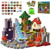 WLBES 100PCS Magnetic Blocks Set, Lava Forest Design, STEM Educational Building Toys, Creative Construction Play, Portab