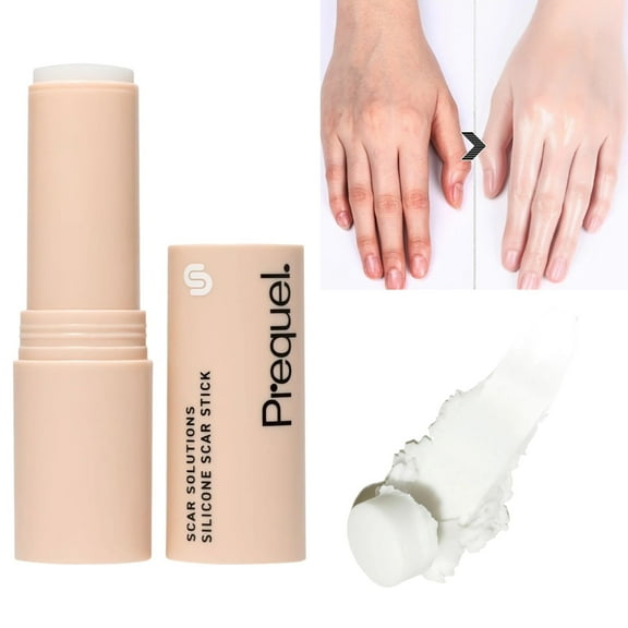 WLDAK Prequel Scar Stick, Silicone Scar Stick for Face & Body, 60% Silicone Formula, Gentle on All Skin Types, Easy Roll-On Applicator for Manual Massage