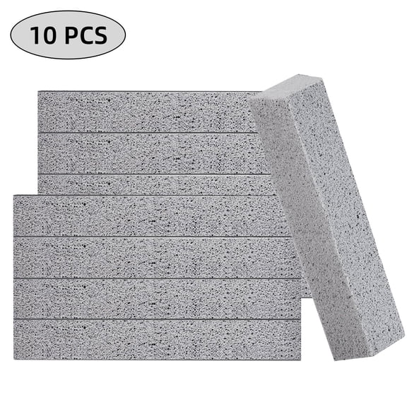 WLGJL 10 Pack Pumice Stone for Toilet Bowl Cleaning, Powerfully Cleans Hard Water Rings, for Cleaning Toilets, Bathtubs, Grills, Swimming Pools, Sinks