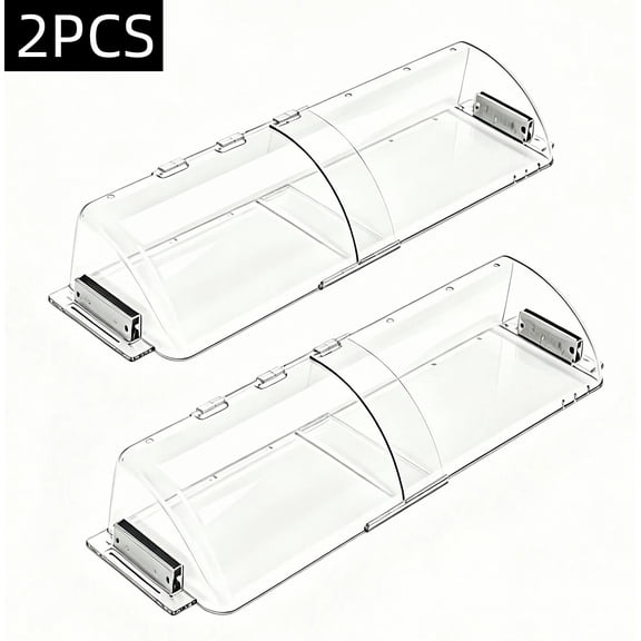 WLGJL 2 pack Plastic Air & Heat Deflector for Vents, Sidewalls and Ceiling Registers, Adjustable from 9" to 15.5"