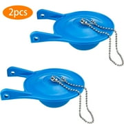 WLGJL Toilet Flapper Replacement Kit - 2 Pack 3" Universal Fit with Easy Tool-Free Installation for Most Toilet Tanks - High-Seal Rubber Design Prevents Leaks & Saves Water