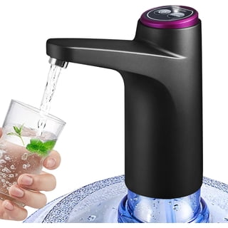 WLGJL Water Dispenser, Portable Water Bottle Pump for Universal 3, 4 and 5 Gallon with USB Electric Charging and Automatic Off Switch (Black)