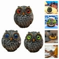 thumbnail image 1 of WLHYHH Lucky Owl Guardian Figurines - 3 Brothers Miniature Resin Ornaments, 1 of 9