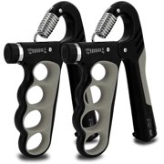 WLIKKS Grip Strength Trainer 2 Pack - Adjustable 11-220Lbs 5-100KG with Auto Counter, Hand Grip Strengthener, Forearm Exerciser for Athletes, Musicians, Gym, Home, Injury Rehab