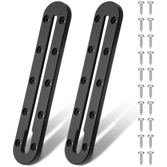 WLIKKS Kayak Track, 9Inch Kayak Rail Mount Kayak Low Profile Track for Fishing Rod Holder, Fish Finder, Cup Holder, Anchor Cleats