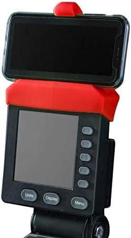 WLIKKS Phone Holder Made for PM5 Monitors of Concept 2 Rower, SkiErg and BikeErg - Silicone Smartphone Cradle Compatible with Concept 2 Rowing Machine. Ideal Rower Accessories