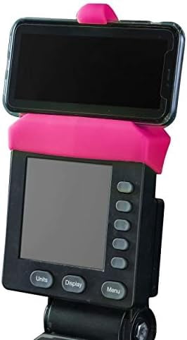 WLIKKS Phone Holder Made for PM5 Monitors of Concept 2 Rower, SkiErg and BikeErg - Silicone Smartphone Cradle Compatible with Concept 2 Rowing Machine. Ideal Rower Accessories