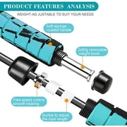 WLIKKS Weighted Cordless Jump Rope for Fitness[Suitable for Different Ages and Levels] Ropeless Jump Rope for Boxing MMA WOD Training, BOD Rope Beachbody MBF,High Speed Rope Skipping for Narrow Space